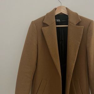 Zara Camel Peacoat